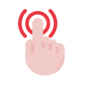 Finger touch icon.